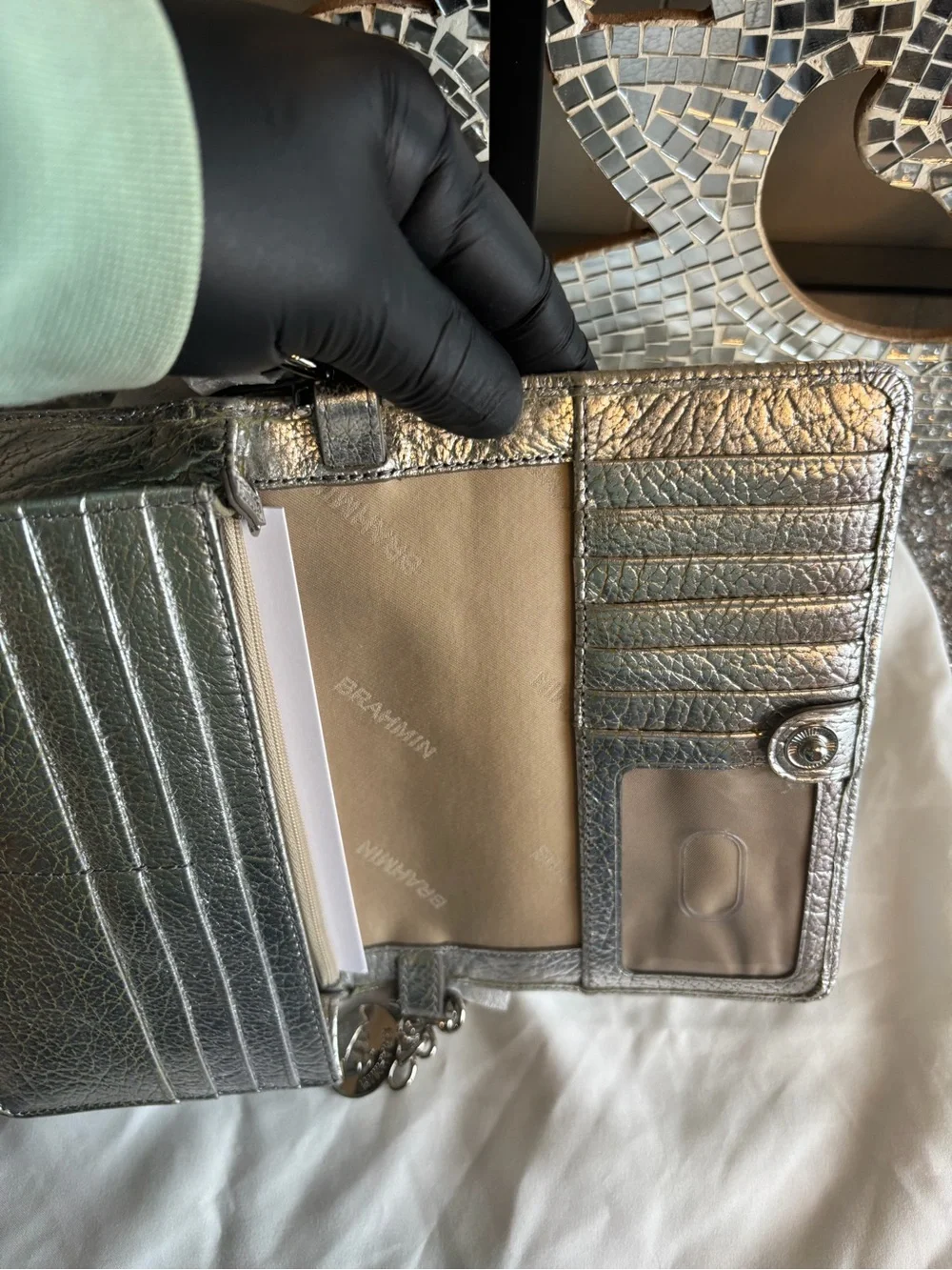 🎀Brahmin‎ Minuette Silver Duchess Crossbody